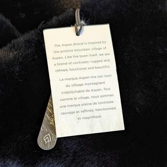 Aspen Faux Fur 100% Polyester Neck Wrap Warmer Beautiful Soft Black New Gift NWT - Picture 3 of 3